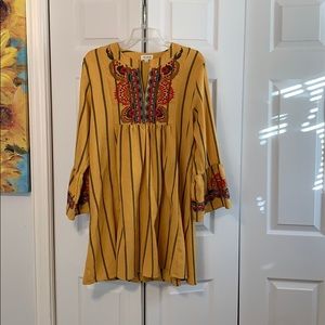 Yellow Striped Dress